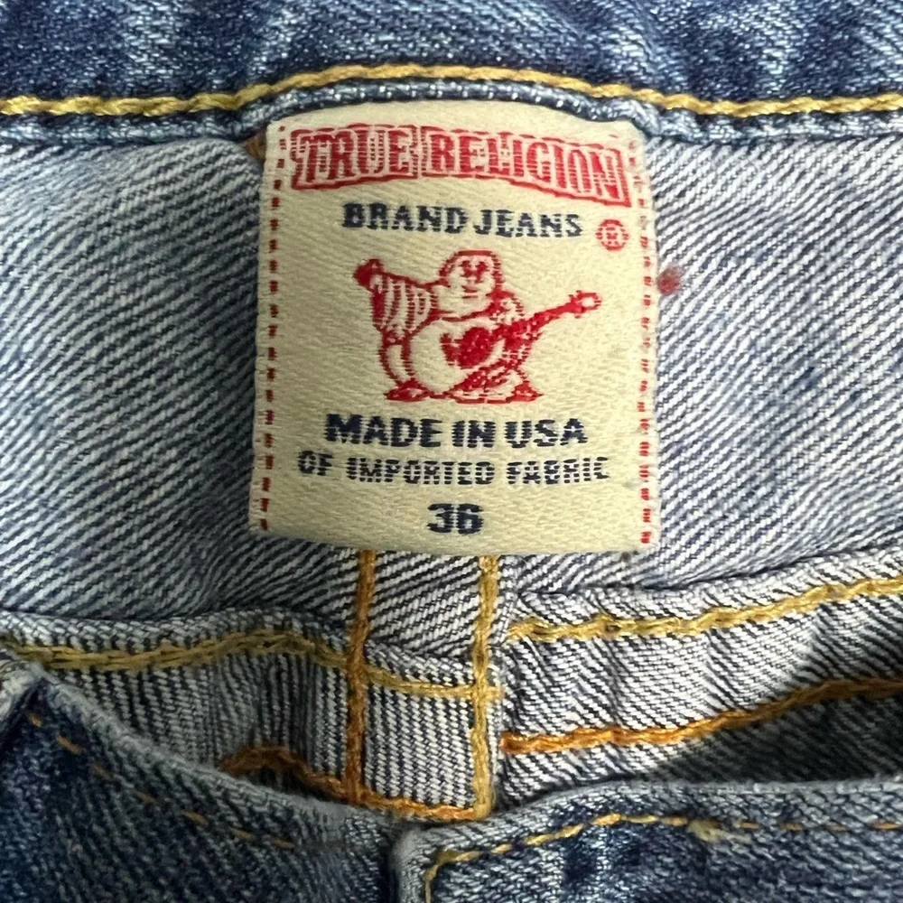 True Religion Light Blue Straight Jeans 36x32